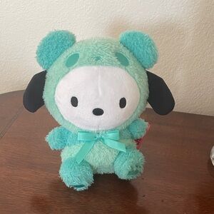 NEW Sanrio Pochacco Small 6.5” Plush Fluffy Panda Costume Round 1 Toy Prize